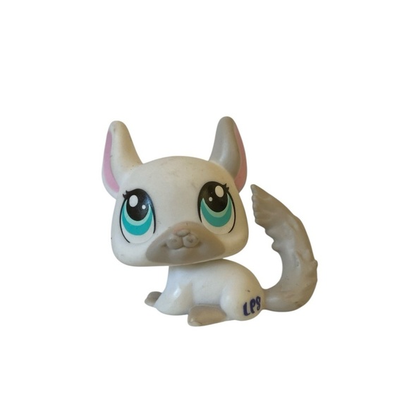 Littlest Pet Shop 2007 Chinchilla #1401 White & Gray GenuineLPS - Picture 1 of 9